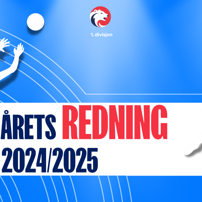 Kåring av årets redning kvinner og menn 1. divisjon
