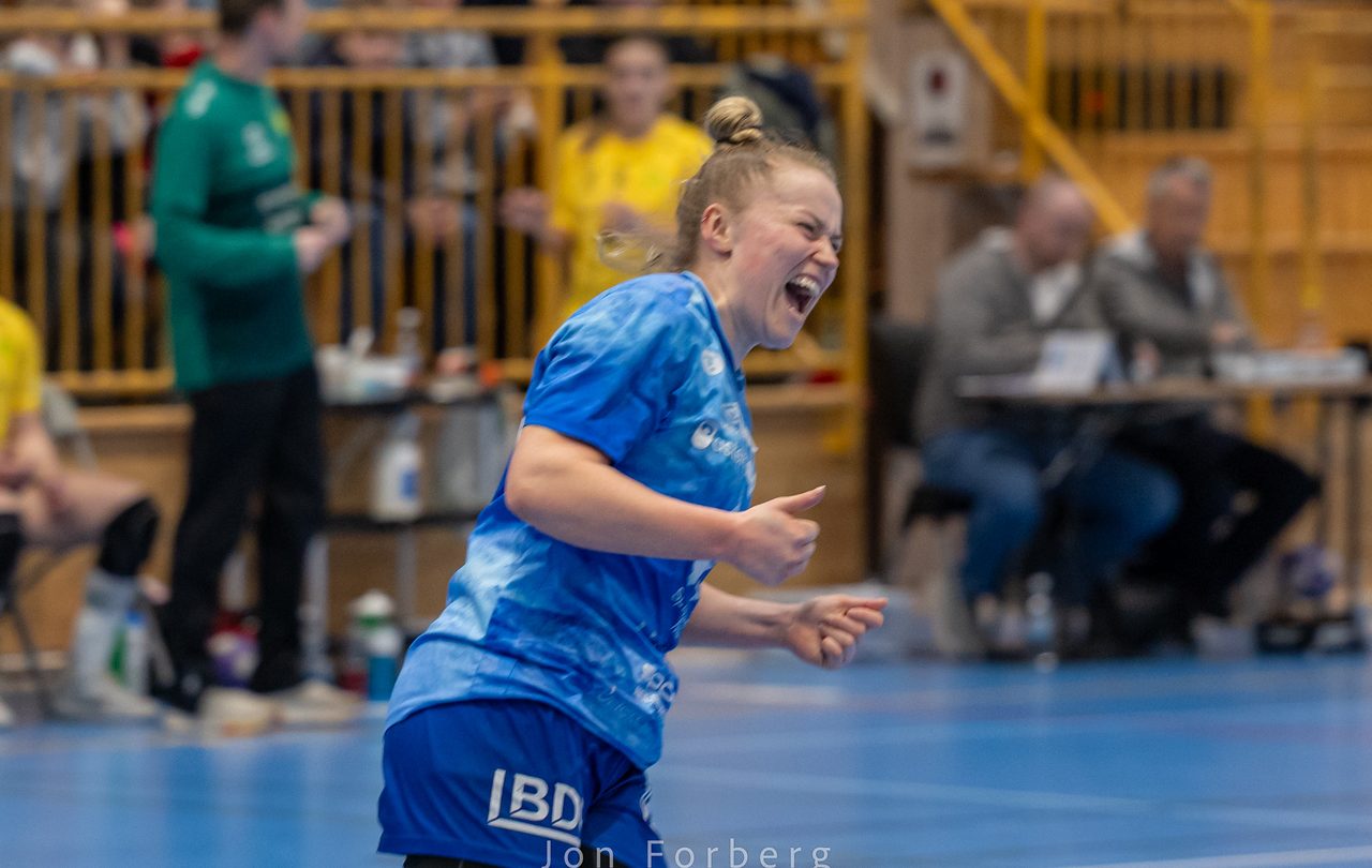 Maja var nok en gang i scoringshumør, og scoret på sju av sju avslutninger mot Oppsal. Bildet er fra onsdagens hjemmekamp mot Fjellhammer. Foto: Jon Forberg
